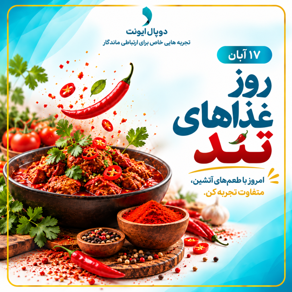 Spicy Food Day Poster 1024x1024