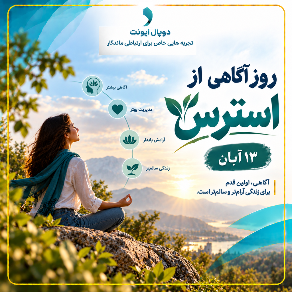 Stress Awareness Day Wellness Poster 1024x1024